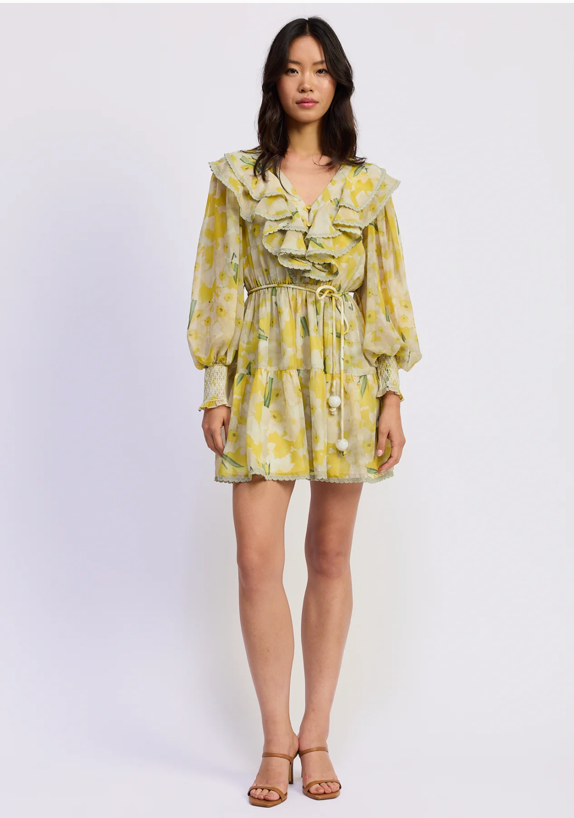 lydia mini dress SAU LEE Lydia Satin Mini Dress, Ivory