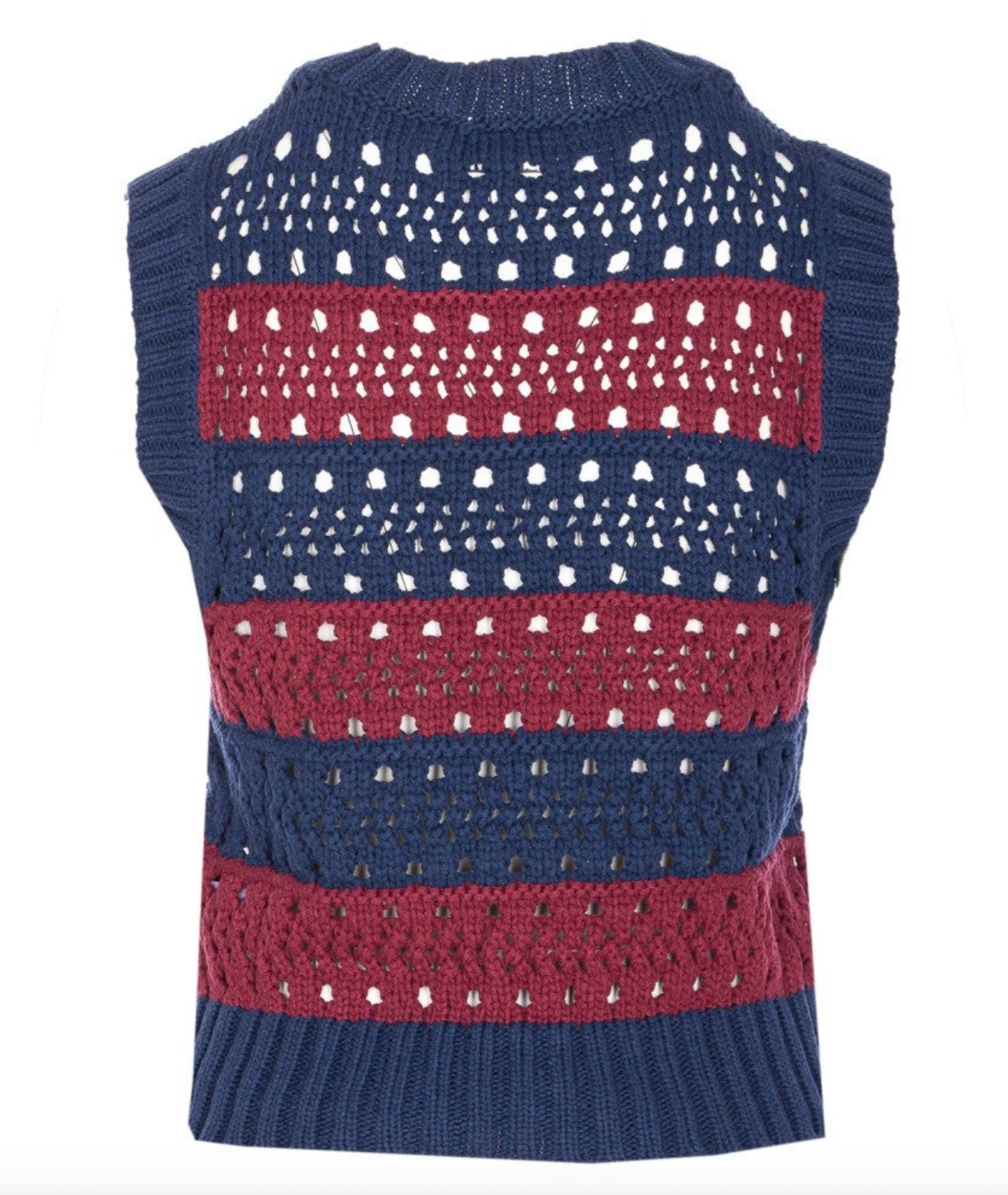 Cotton Mix Striped Vest