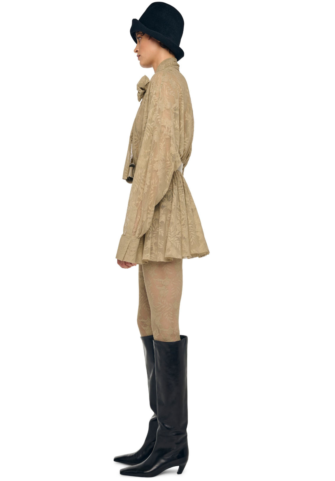 Super OS BF NK Shirt Flared Mini Dress