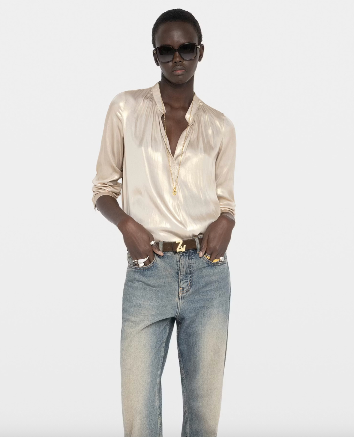 Tink Satin Blouse