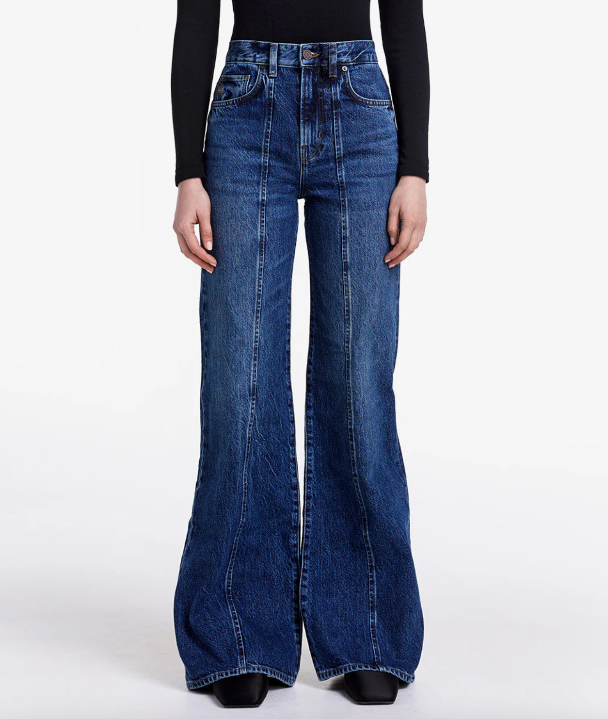 Dove Carpenter High Rise Wide Leg Jean