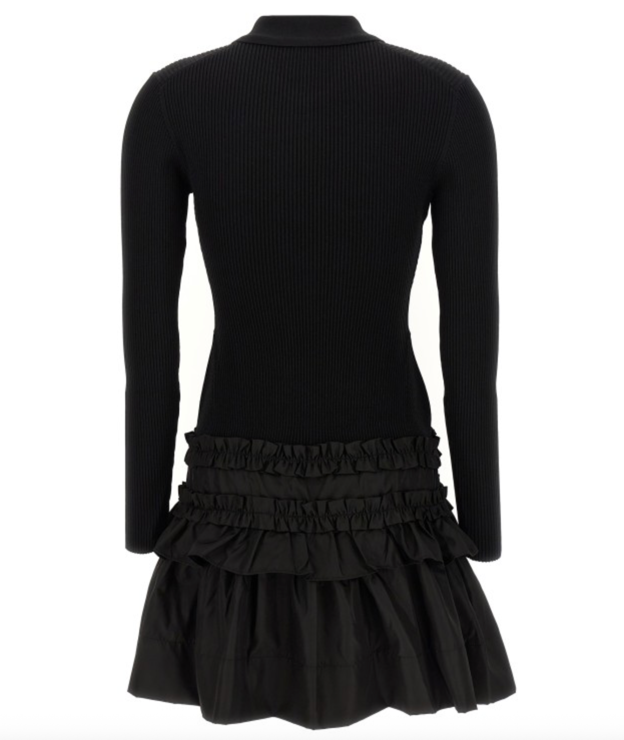 Melange Rib Knit Mini Dress