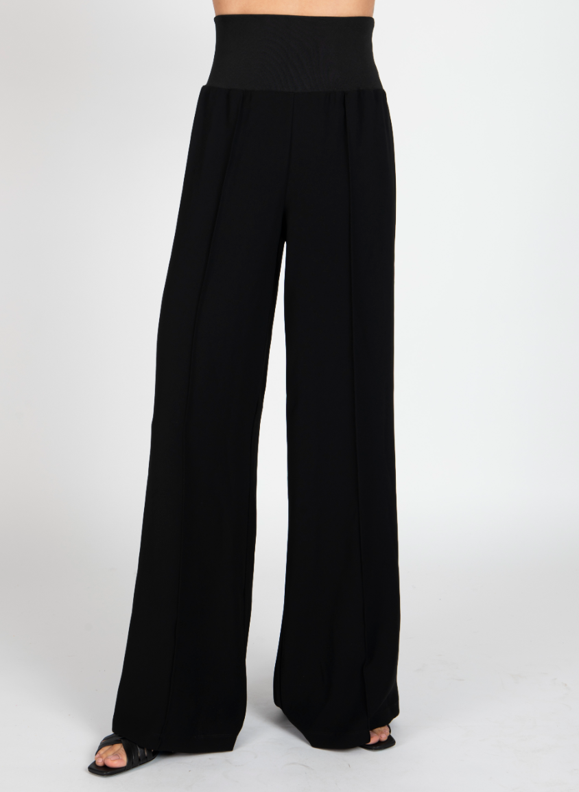 Crepe Twill Palazzo Pants