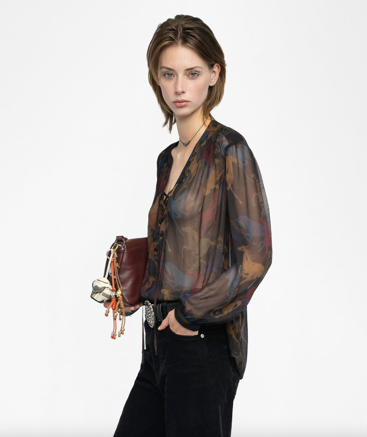 Tamela Horses Blouse