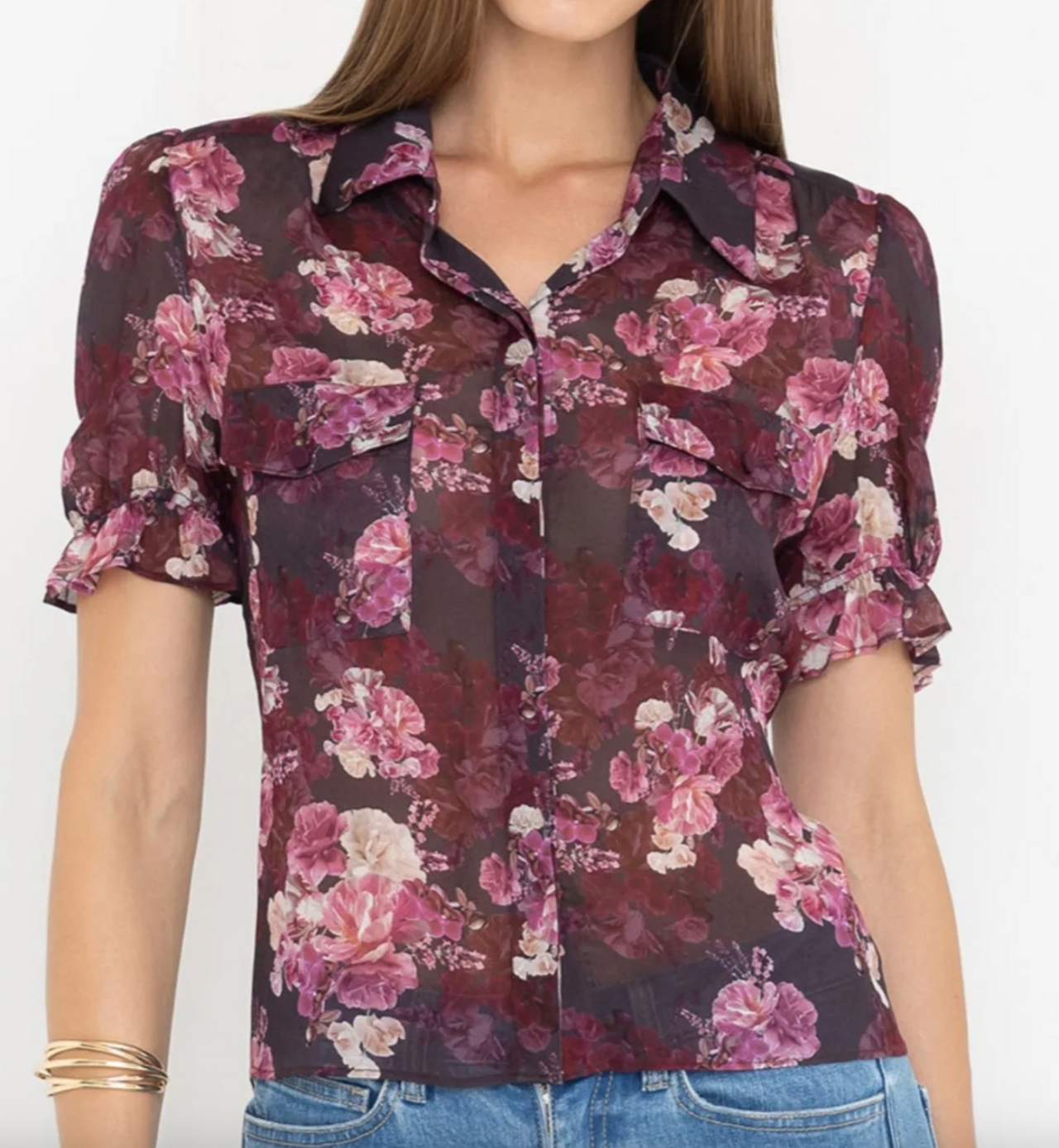 Mina Floral Georgette Shirt