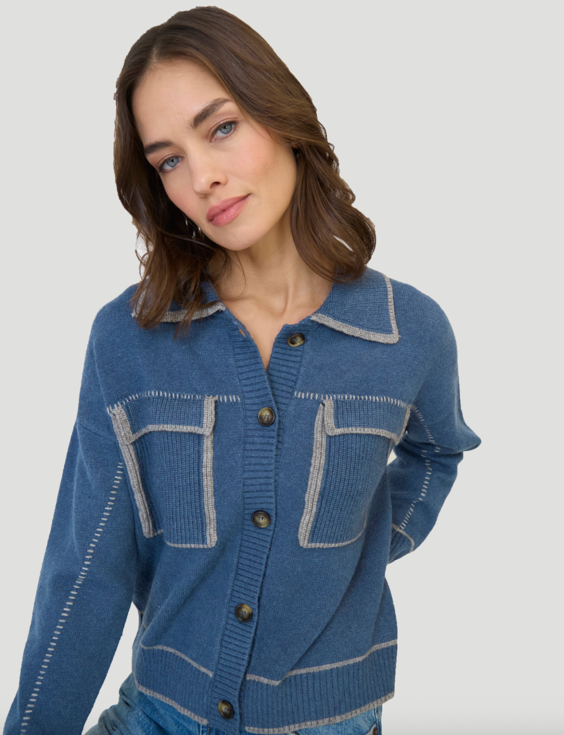 Myra Whipstitch Barn Sweater