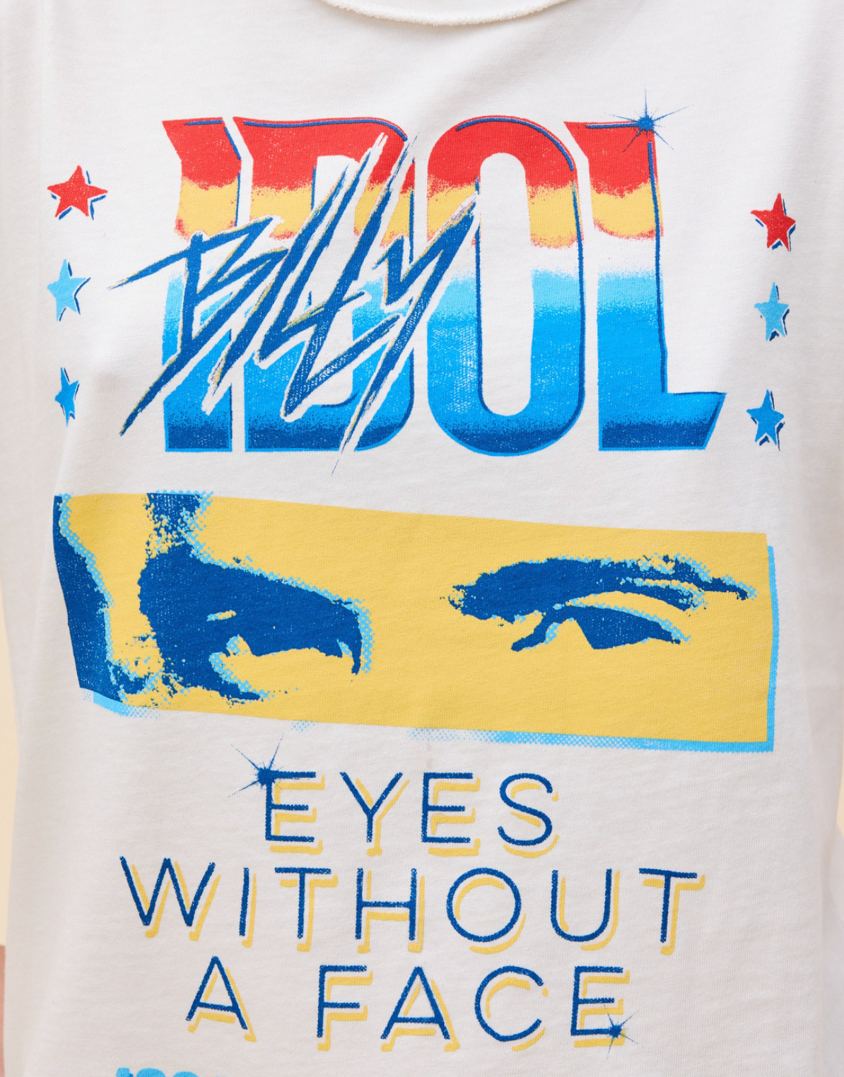 Billy Idol Eyes Without a Face Reverse GF Tee