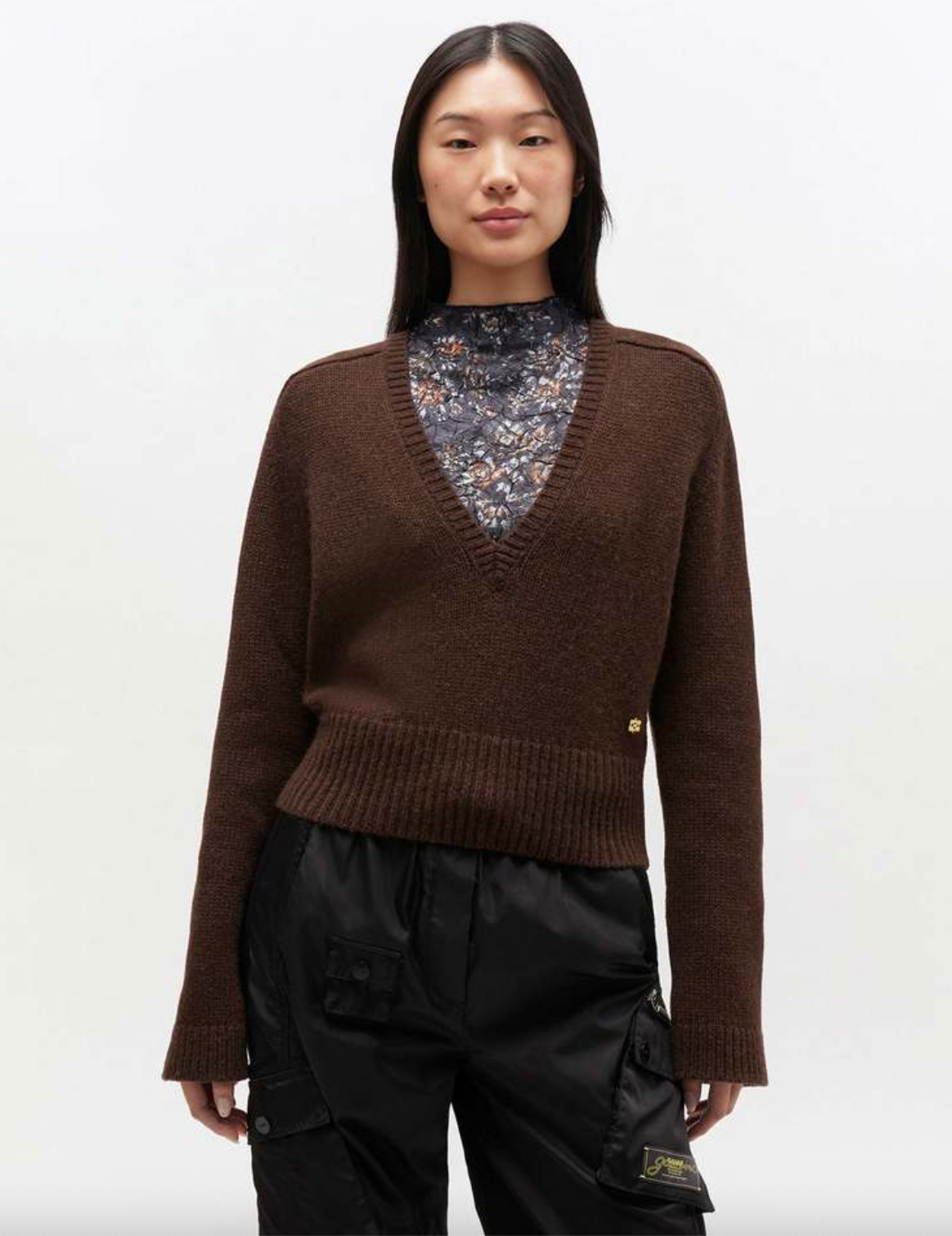 Wool Yak Mix Deep V-Neck