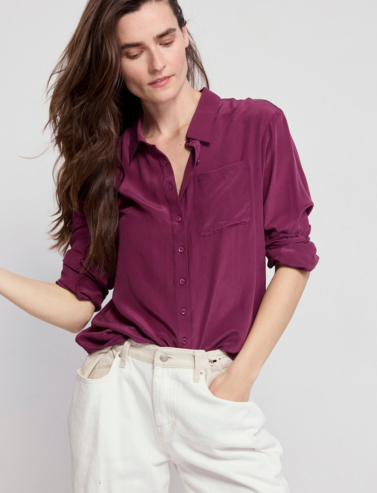 white christmas dresses The Silk Shirt
