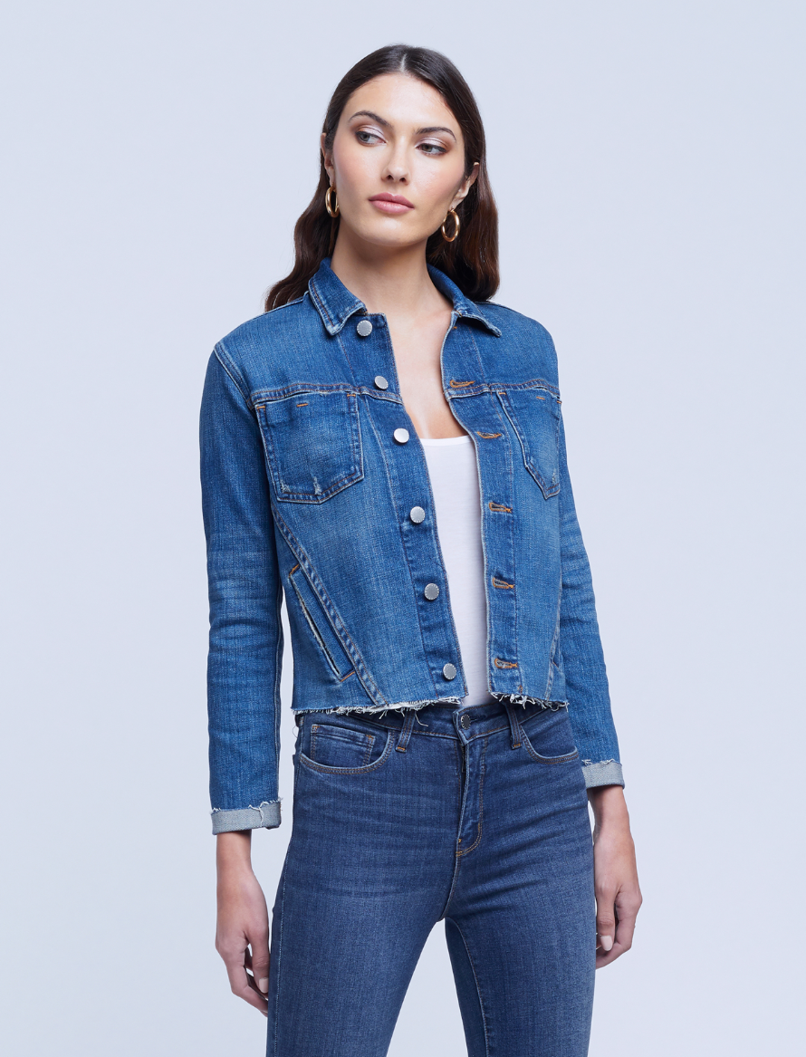 Janelle Slim Raw Jacket