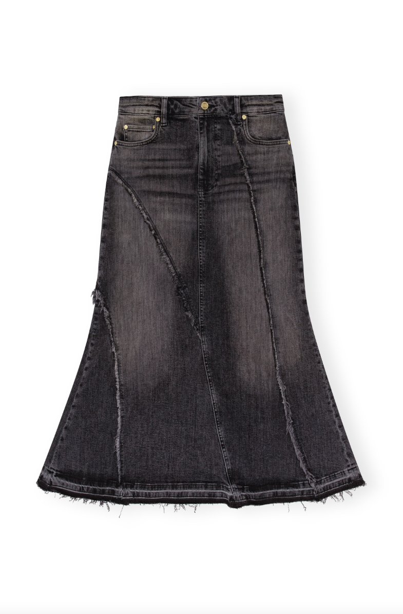 Tint Edge Denim Long Skirt