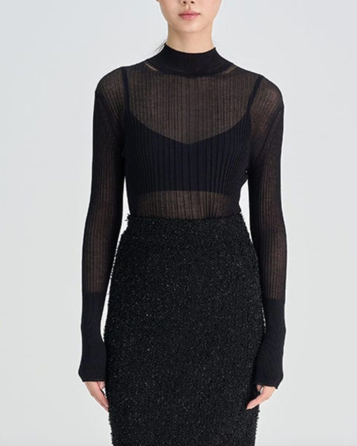 Feather Weight Cotton Sheer Rib Top