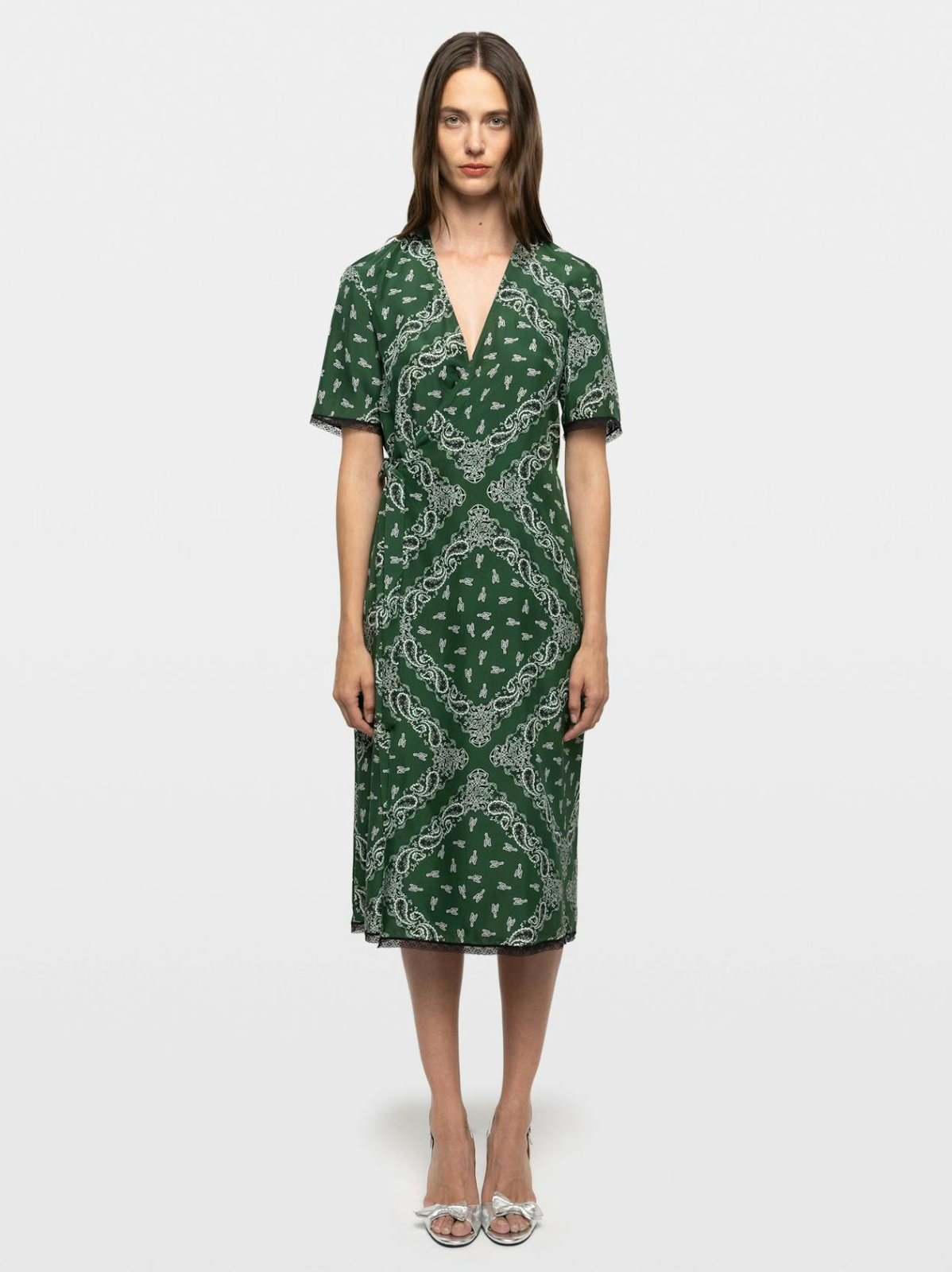 Reforme Silk Bandana Dress