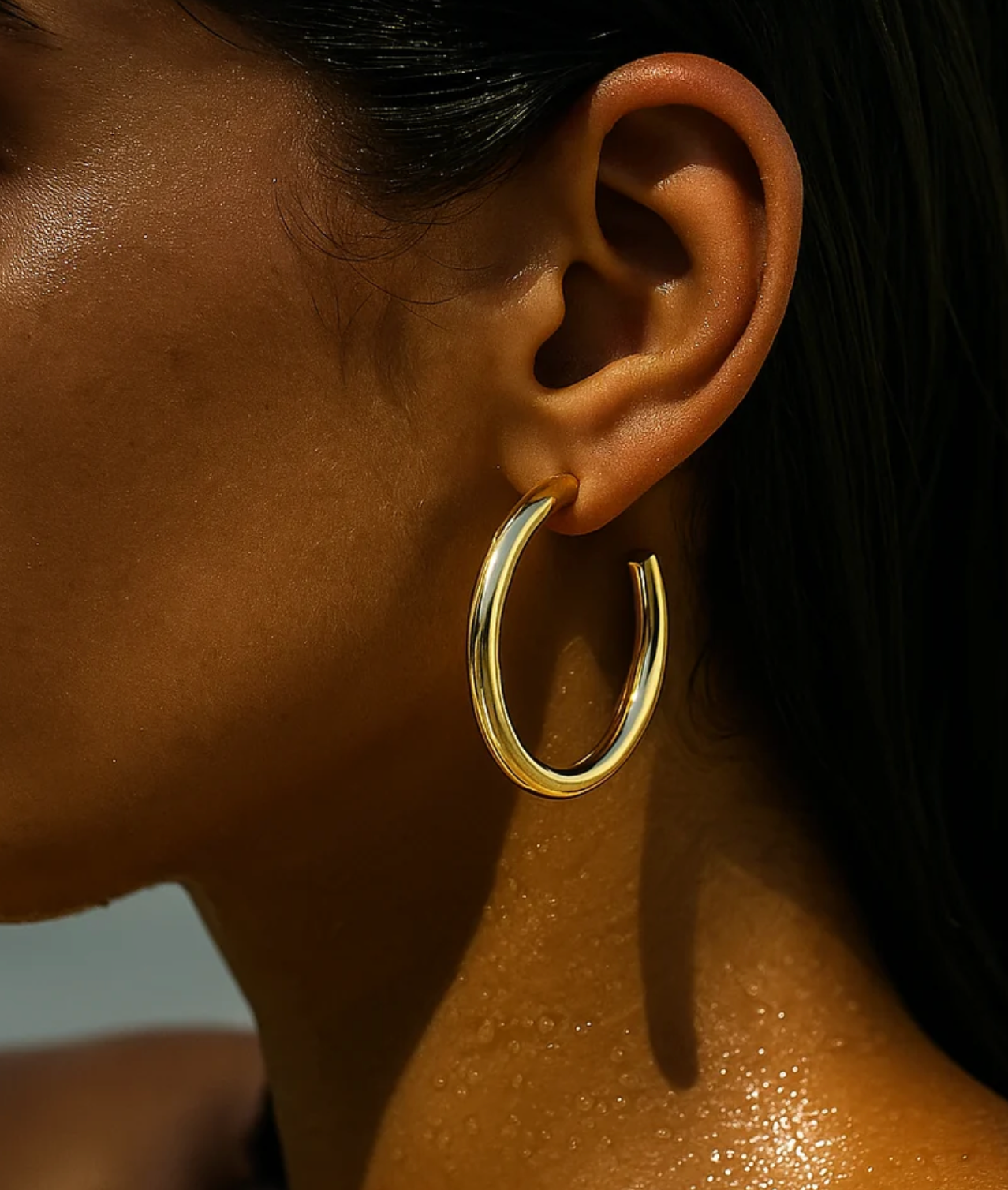 Flora Large Hoop Earring