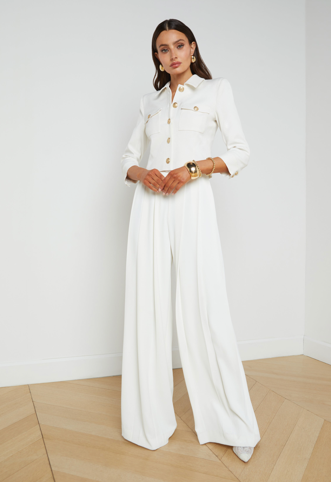 Kumi Cropped Fitted Jacket Kumi Cropped Fitted Jacket