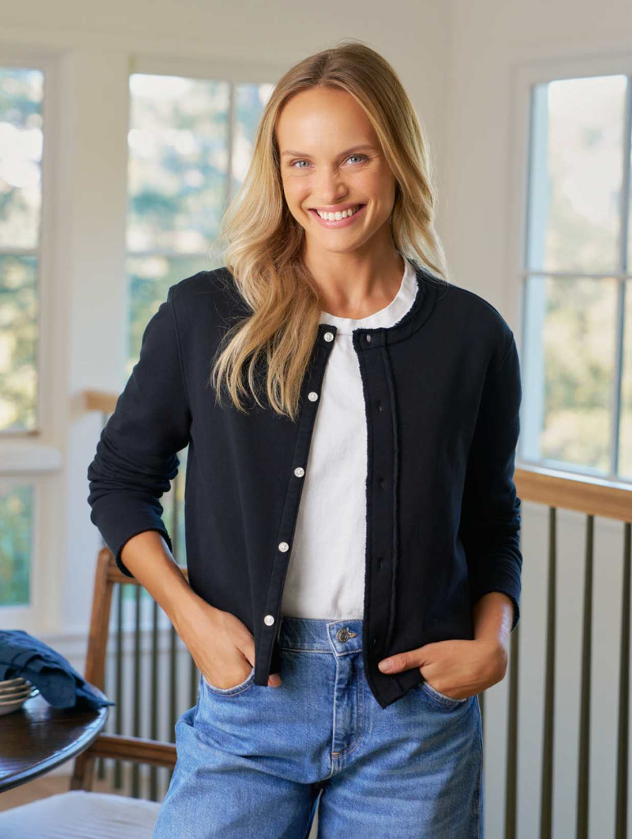Jackie Triple Fleece Cardigan