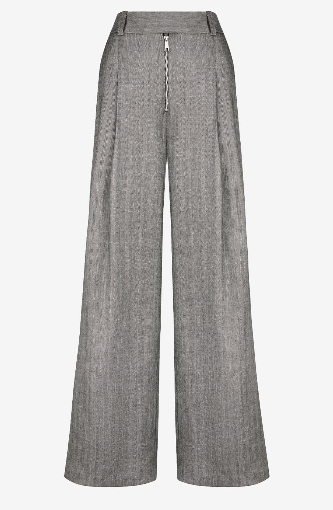 Exposed Zip Pleated Pant - Garbarini
