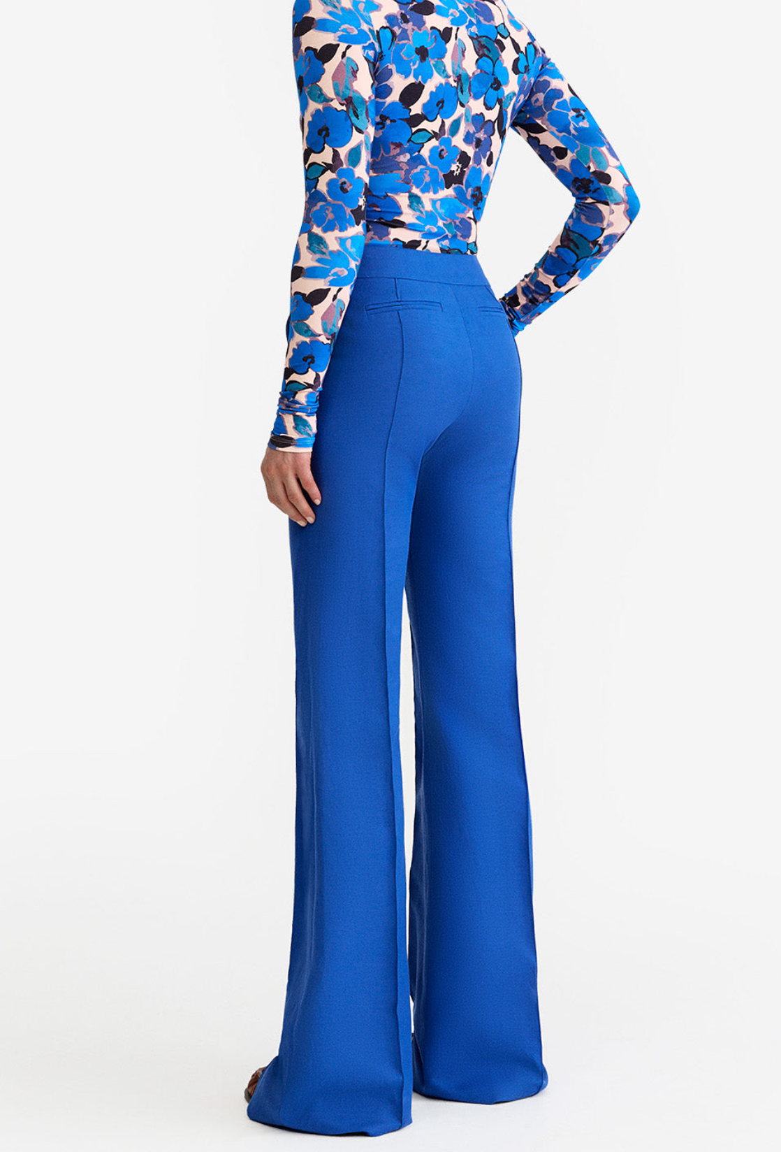 Wide Leg Pintuck Trouser