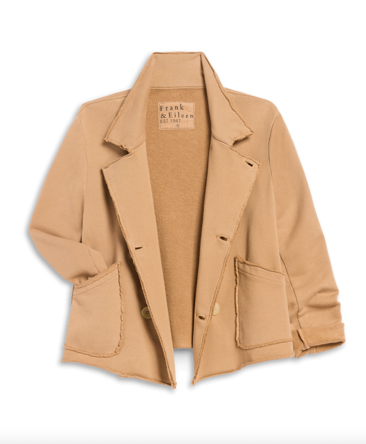 Mini Belfast Crop Peacoat in Triple Fleece Mini Belfast Crop Peacoat in Triple Fleece