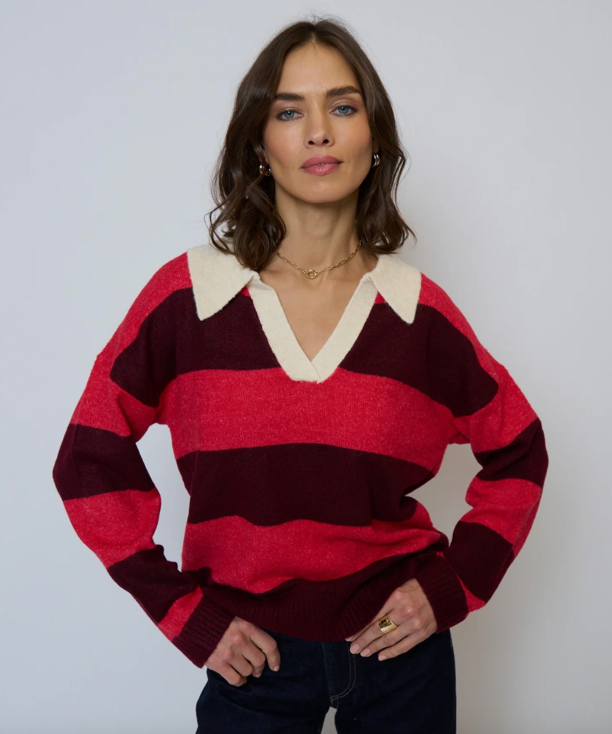 Marley Striped Rugby Sweater
