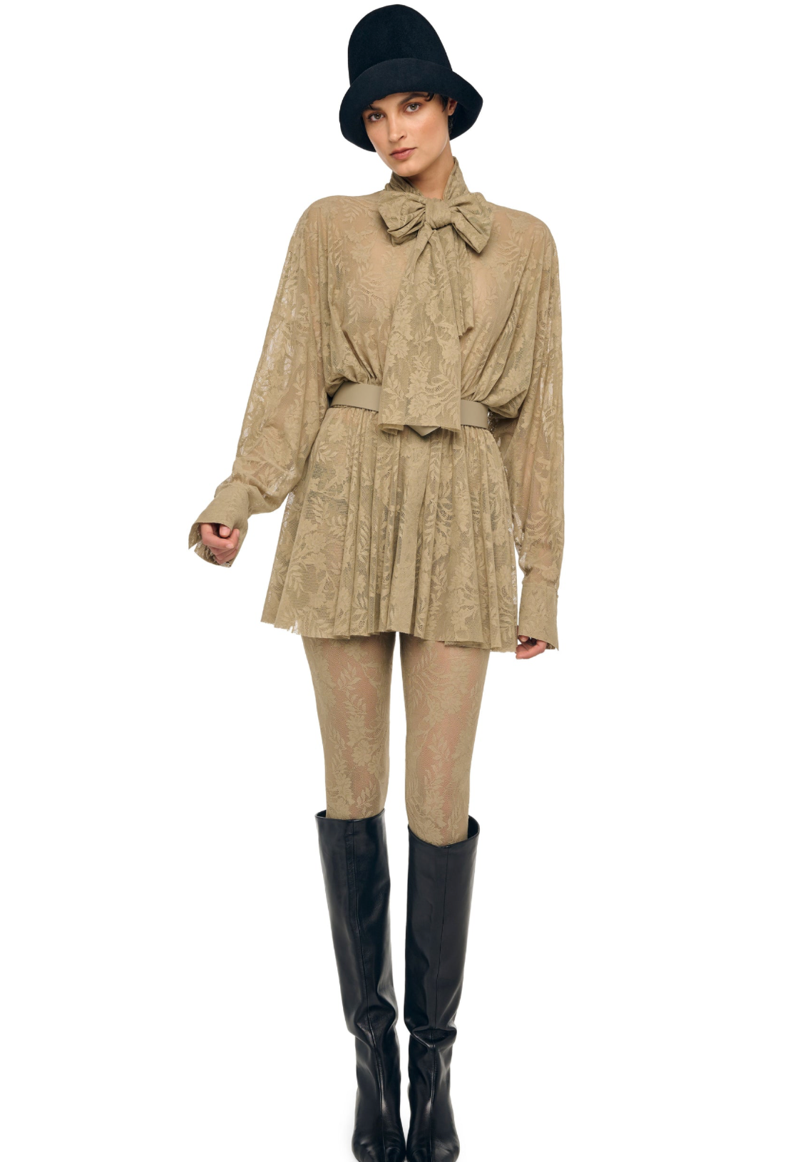 Super OS BF NK Shirt Flared Mini Dress