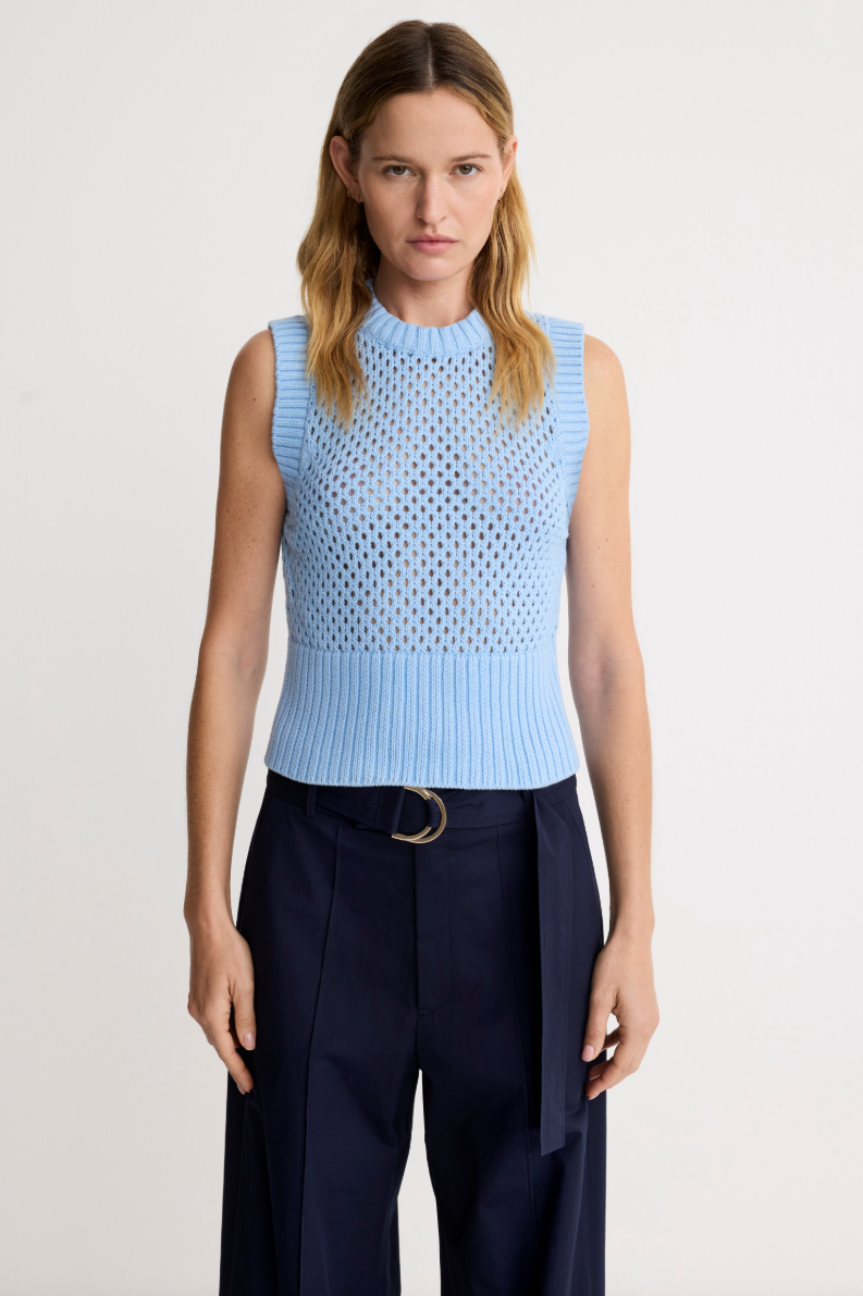 Mesh Knit Vest - Garbarinishop Mesh Knit Vest - Garbarinishop