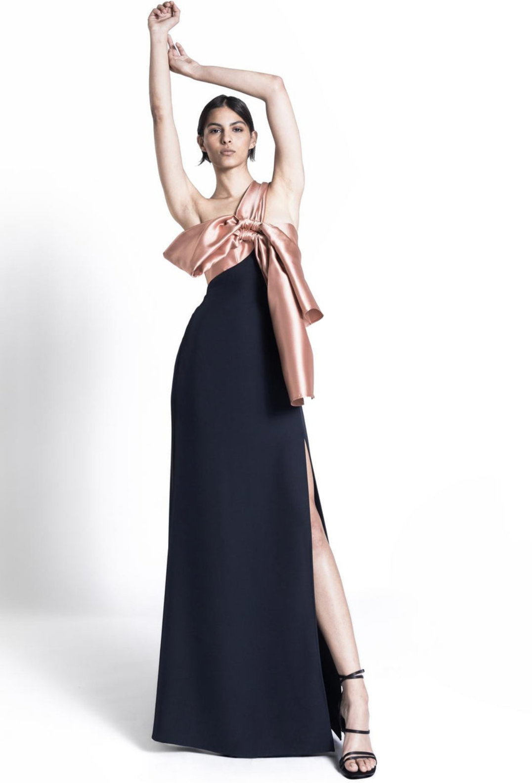 oversized bow dress Gown with Oversized Bow 42 / Black