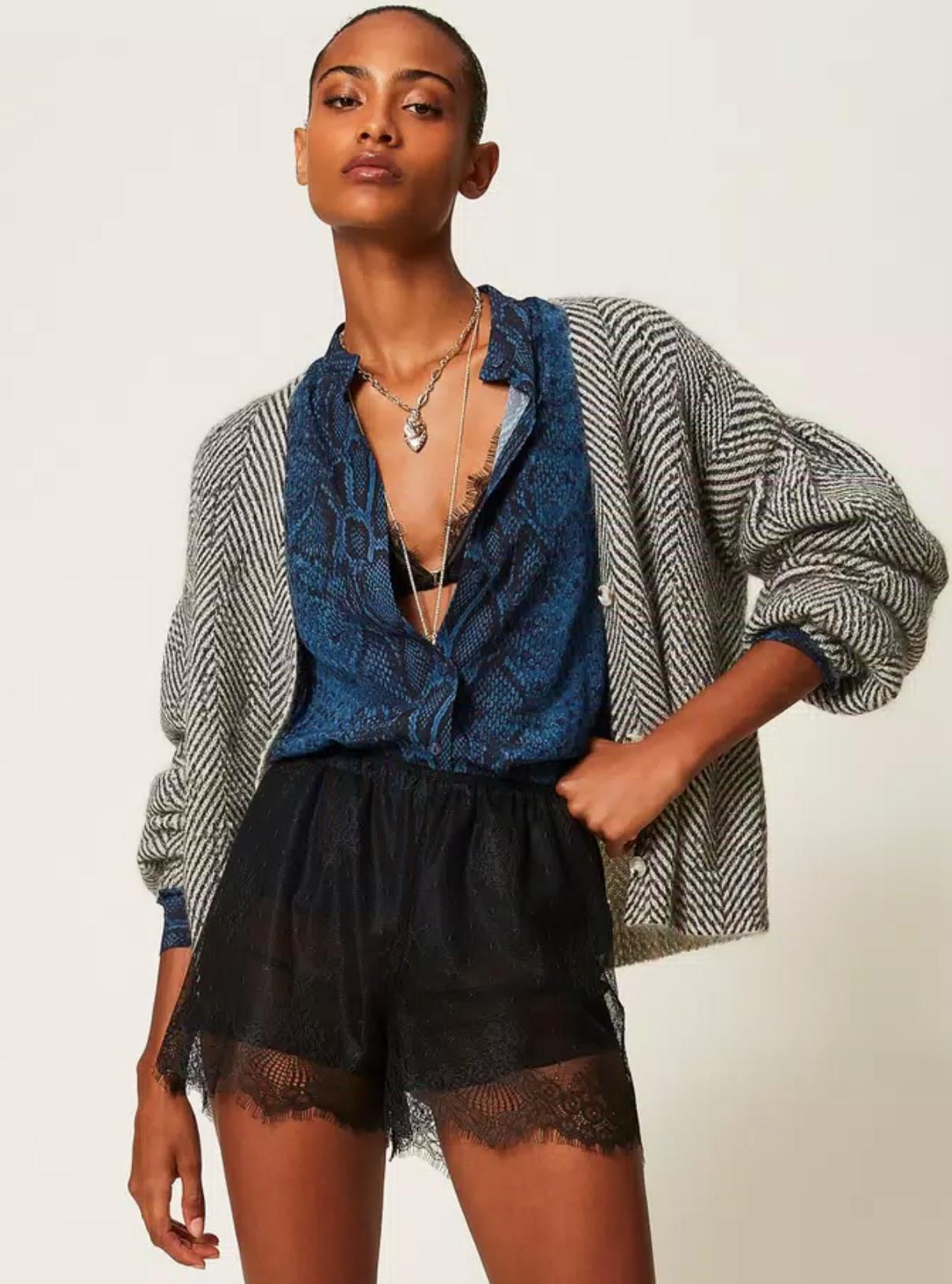 Bubble Sleeved Cardigan