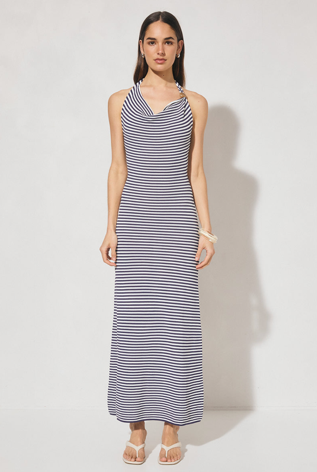 maxi olive dress Scoop-Neck Lace-up Back Maxi Dress in Olive Green - 10