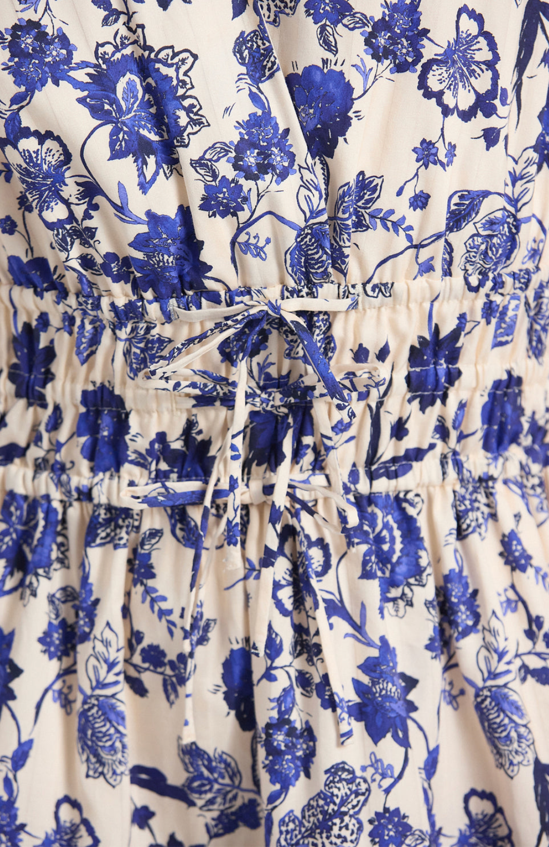 Tora Printed Satin Strip Poplin Dress