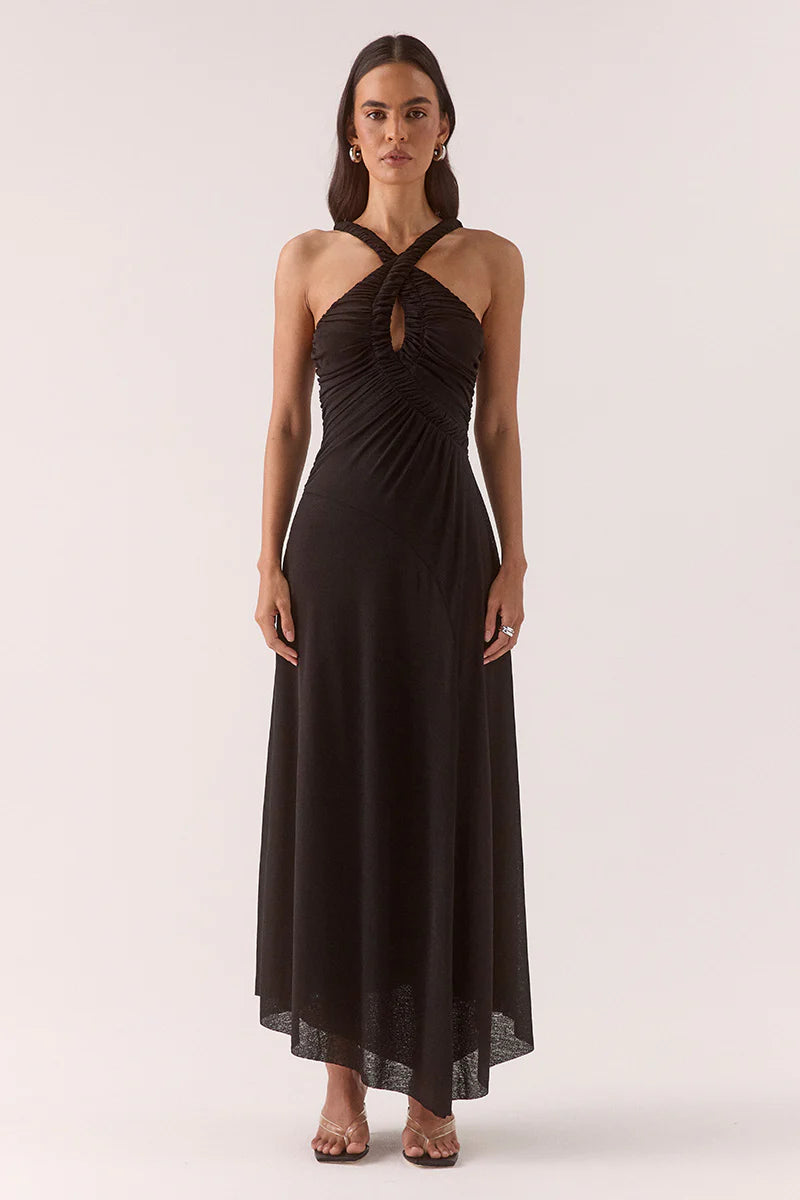 alexis alora embroidered cotton midi dress Alexis Alora Embroidered Midi Dress -Size Medium at 1stDibs
