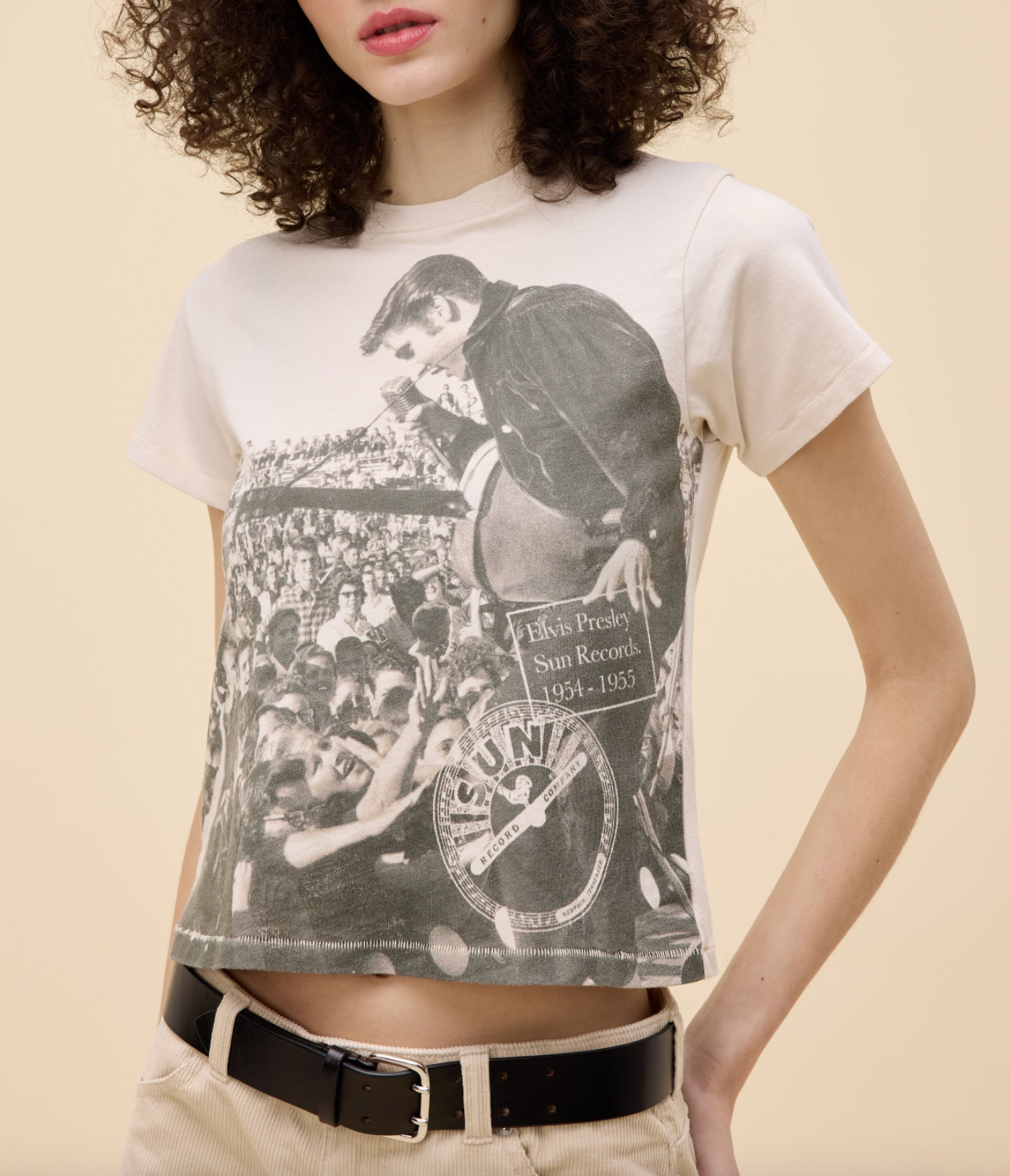 Sun Records x Elvis In Concert Vintage Tee