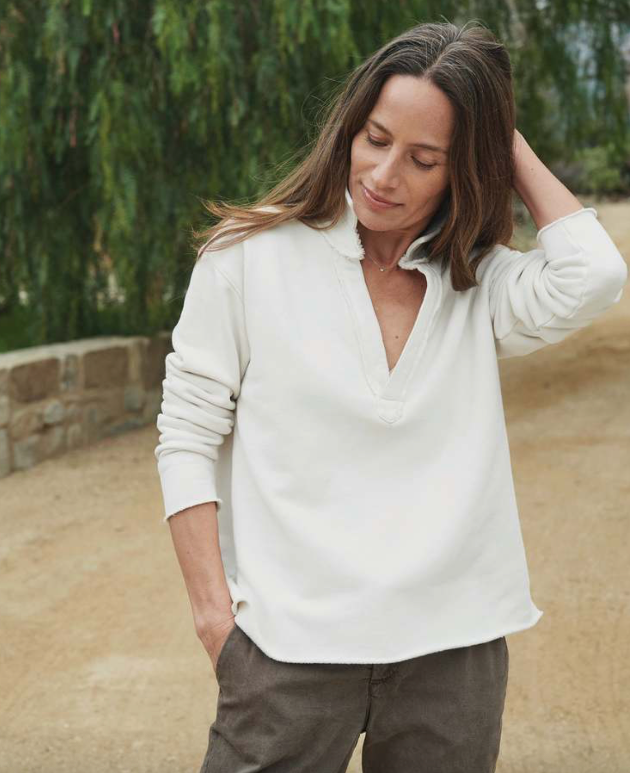 Patrick Popover Henley Sweatshirt