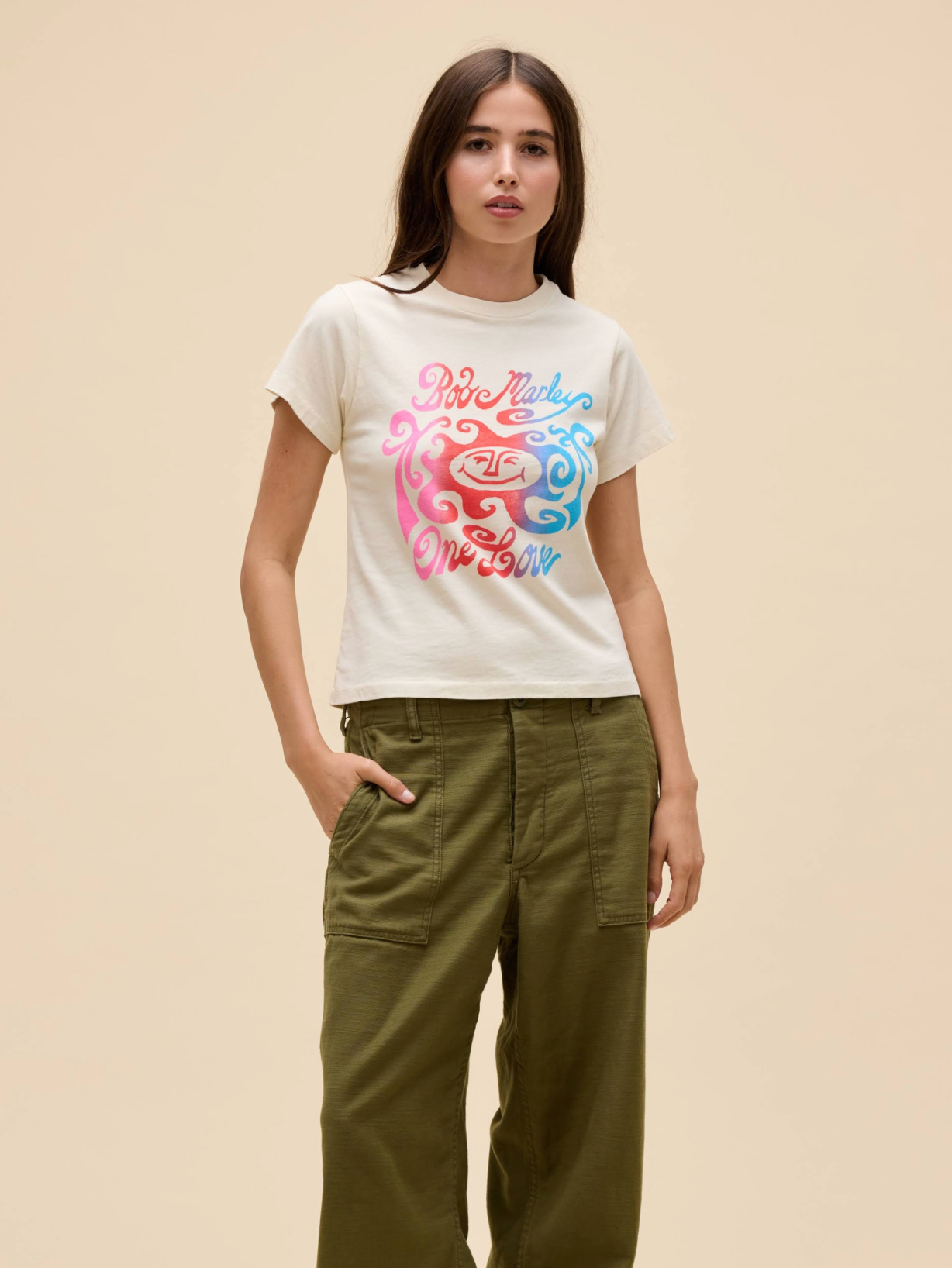 Bob Marley One Love Gradient Vintage Tee
