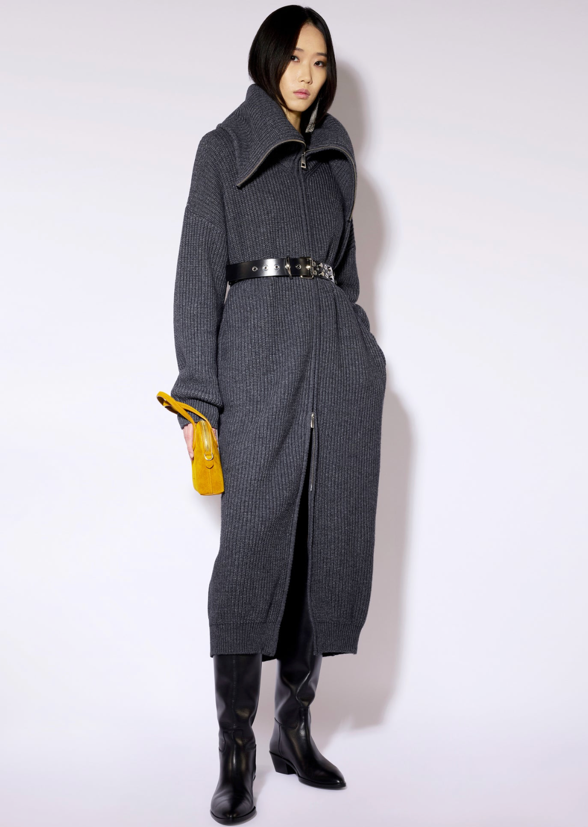 Double Zip Collared Duster