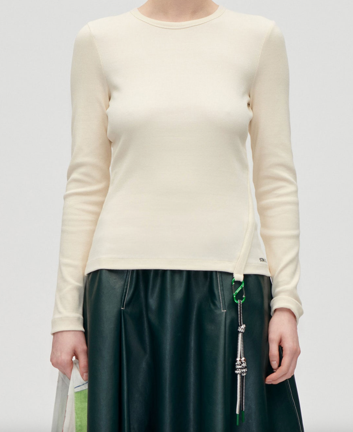 Long Sleeve Carabiner Rib Top