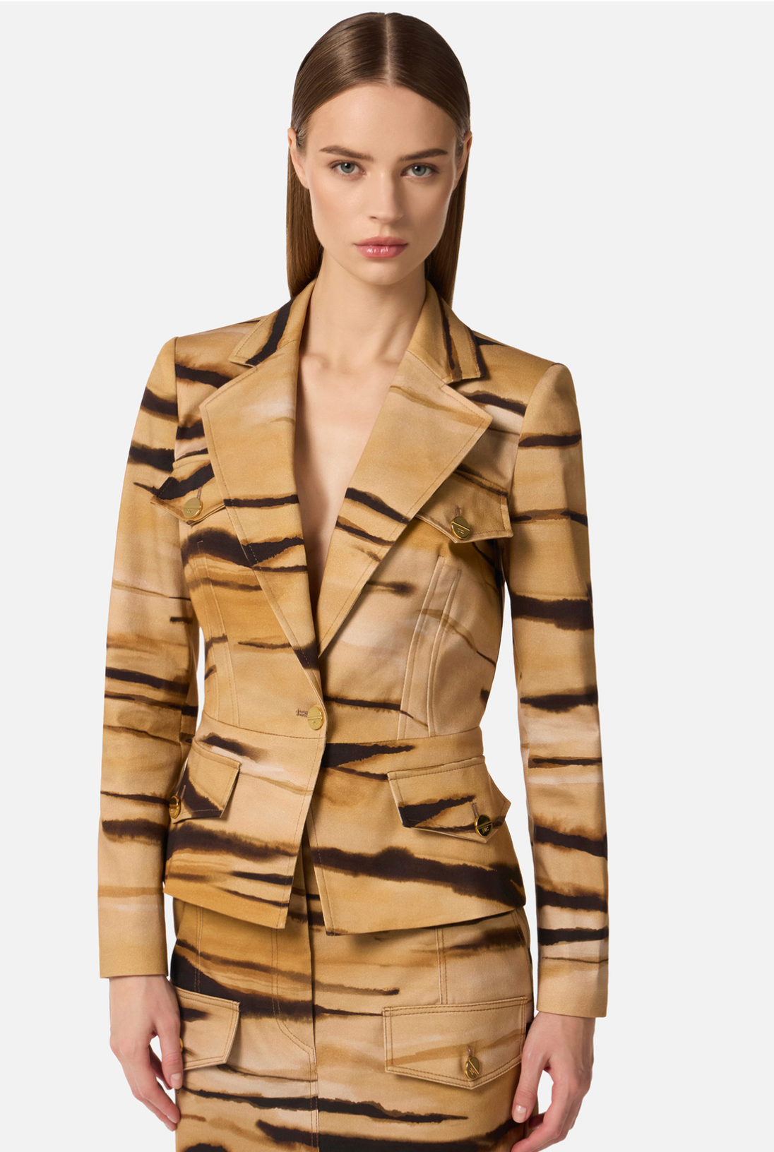 Printed Blazer