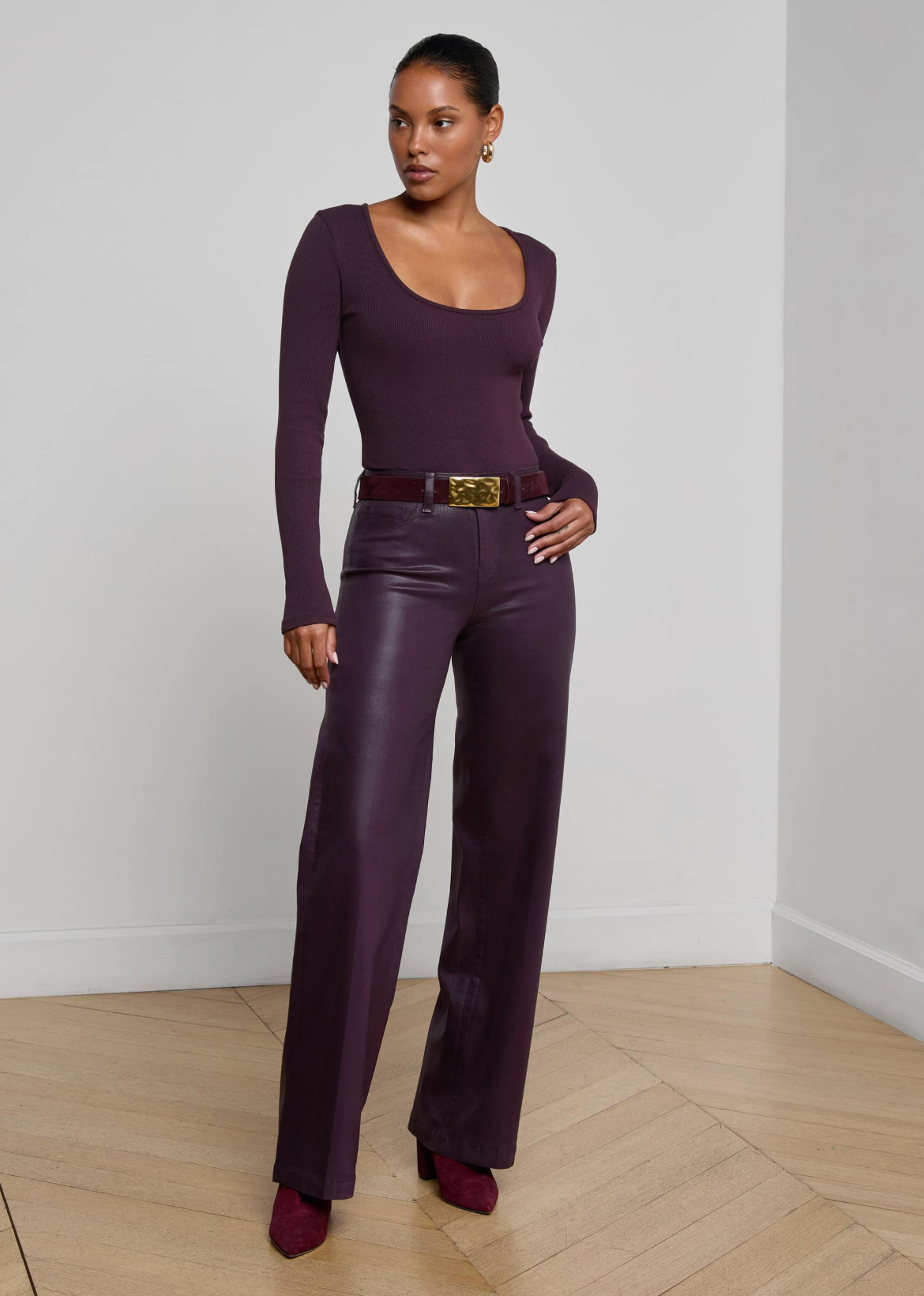Elara Long Sleeve Scoop Neck Bodysuit