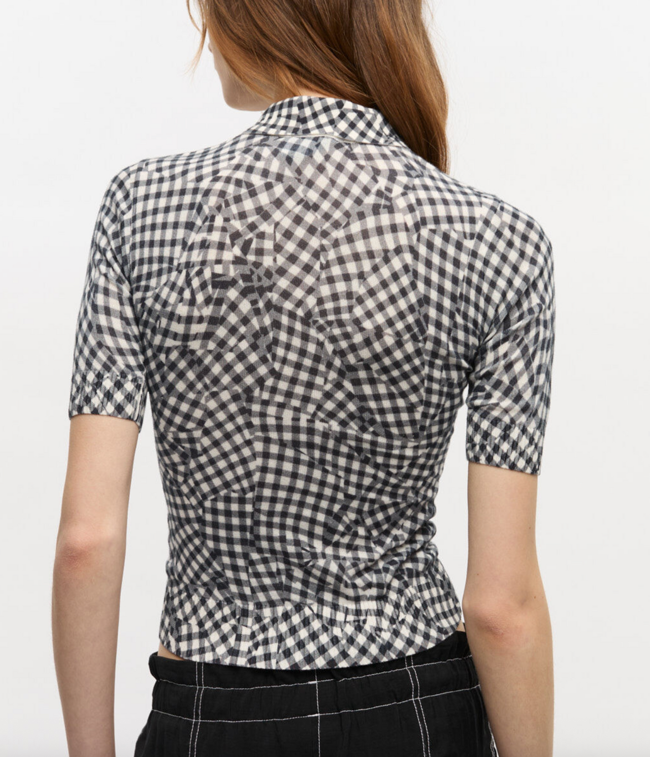 Sheer Cotton Printed Polo
