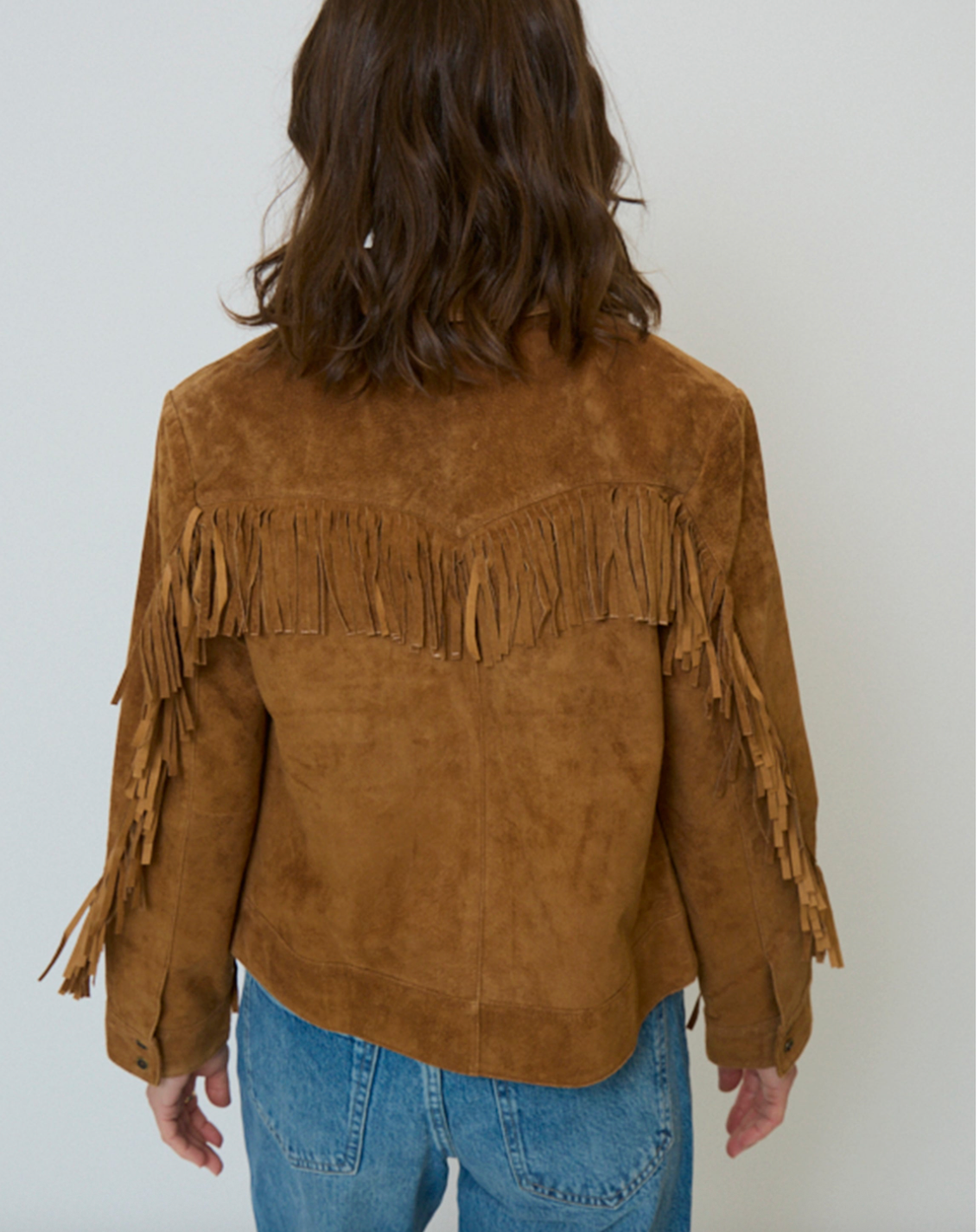 Atlas Genuine Suede Fringe Blazer Atlas Genuine Suede Fringe Blazer