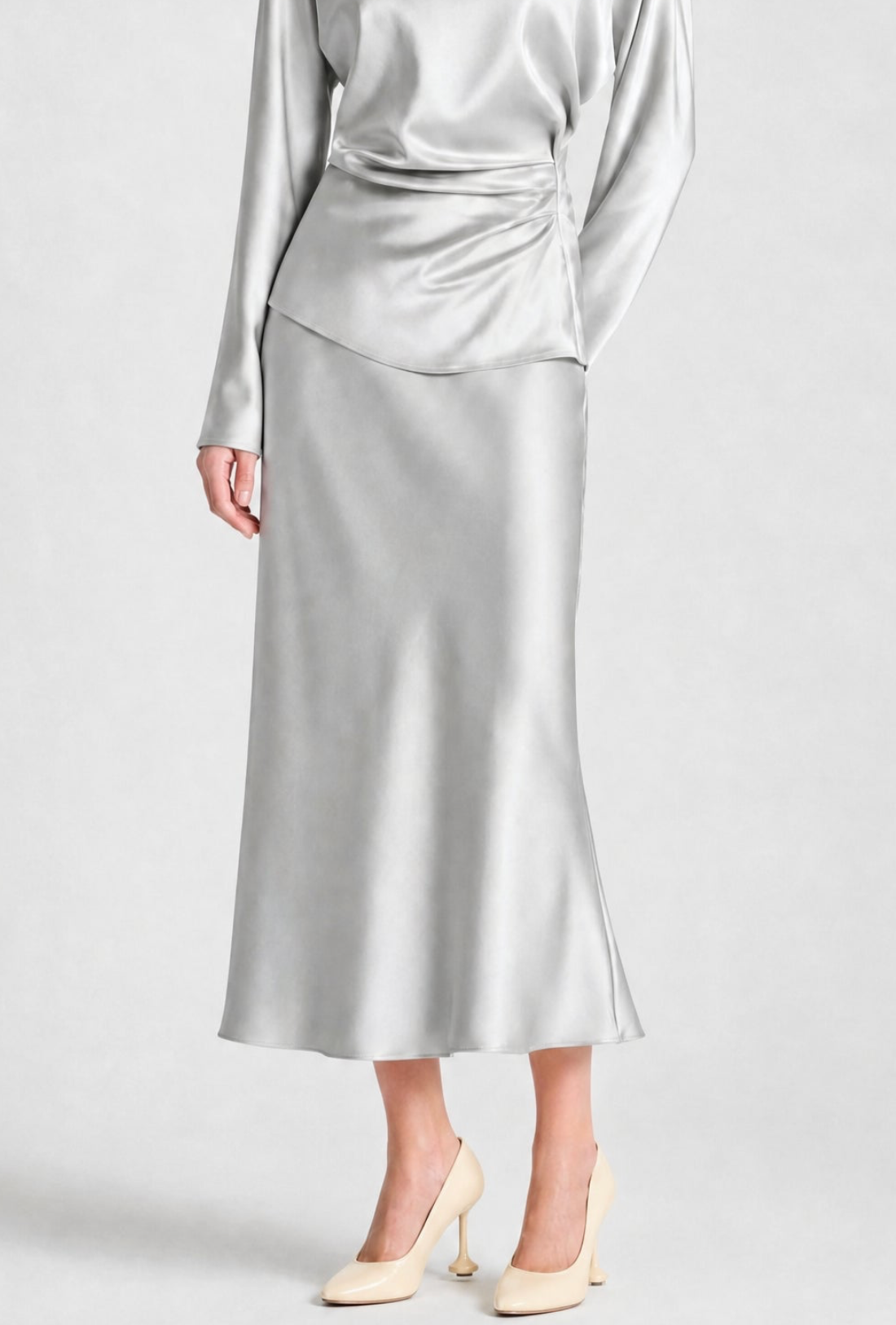Talia Charmeuse Maxi Skirt