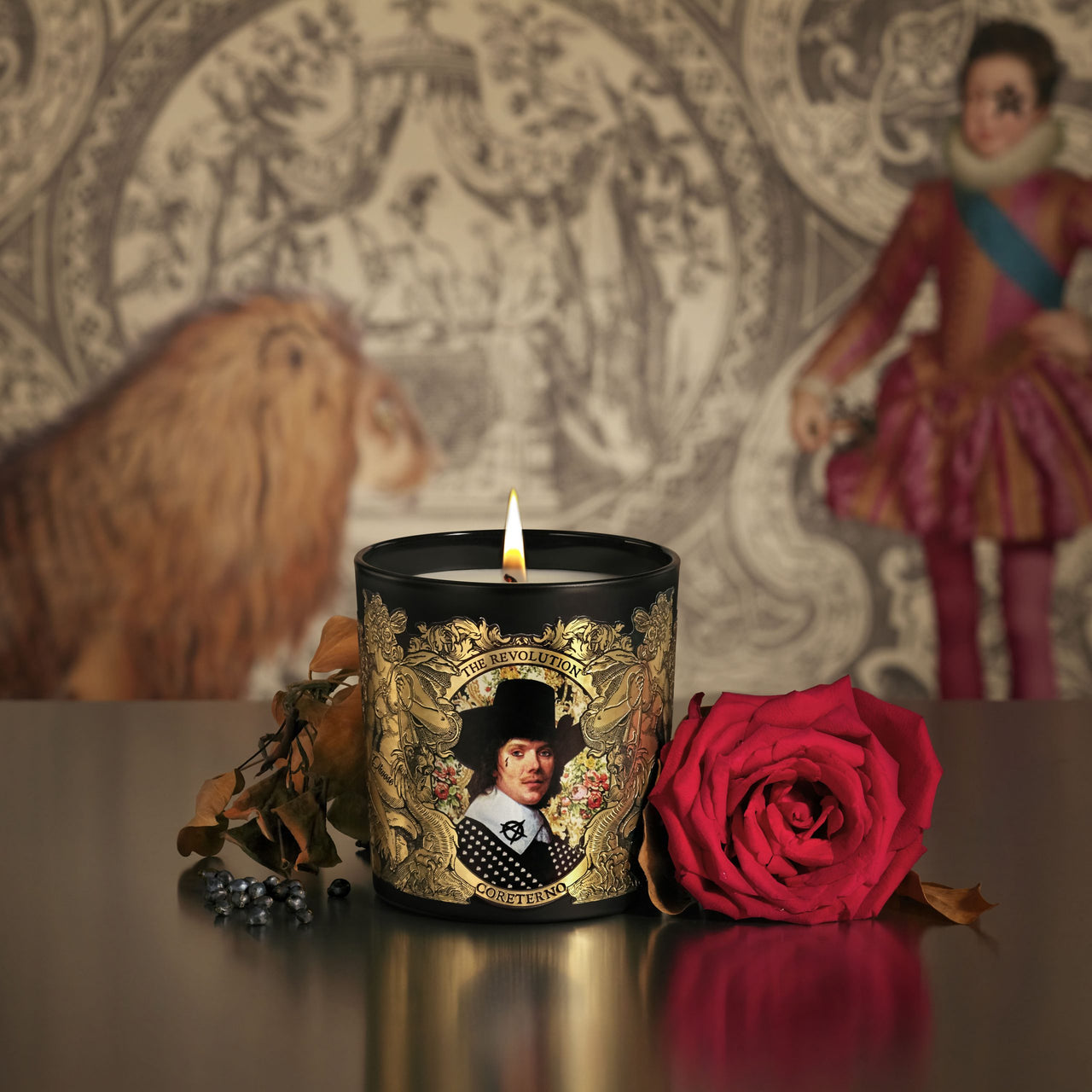 Scented Candle Gold Label