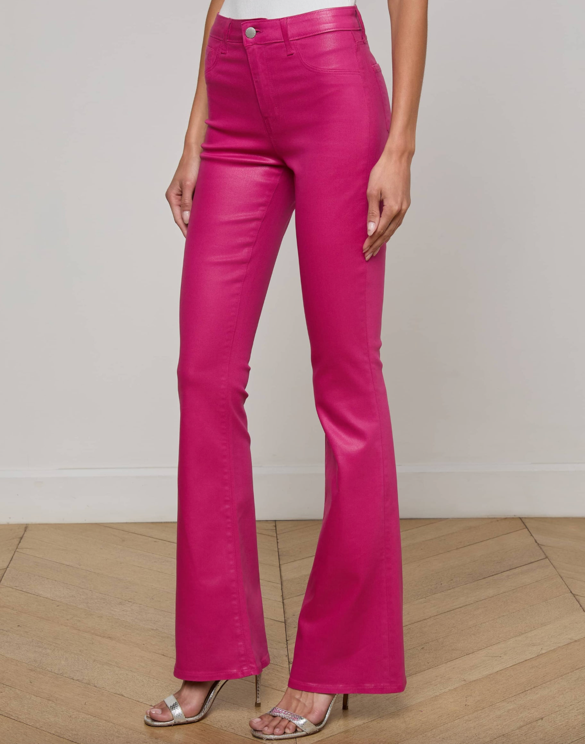 Marty High Rise Flare Coated