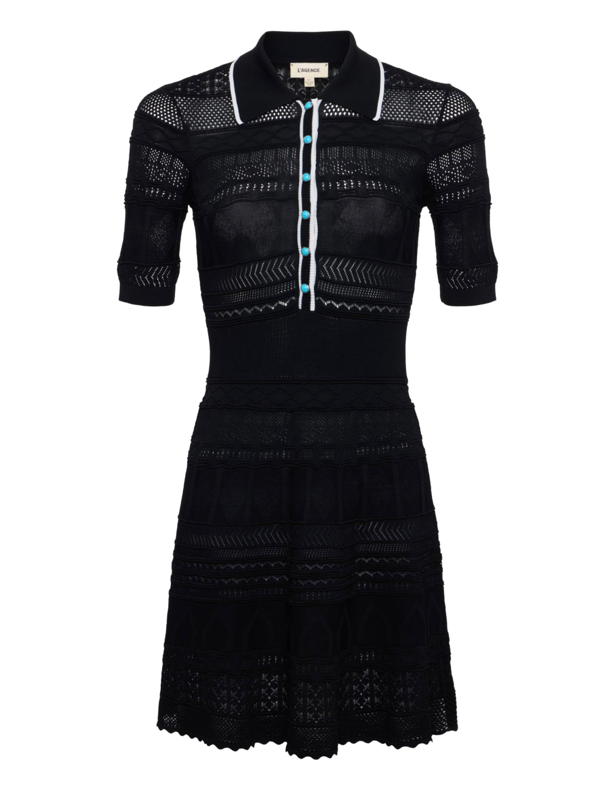 Dakoa Collared Flare Dress - Garbarini Dakoa Collared Flare Dress - Garbarini