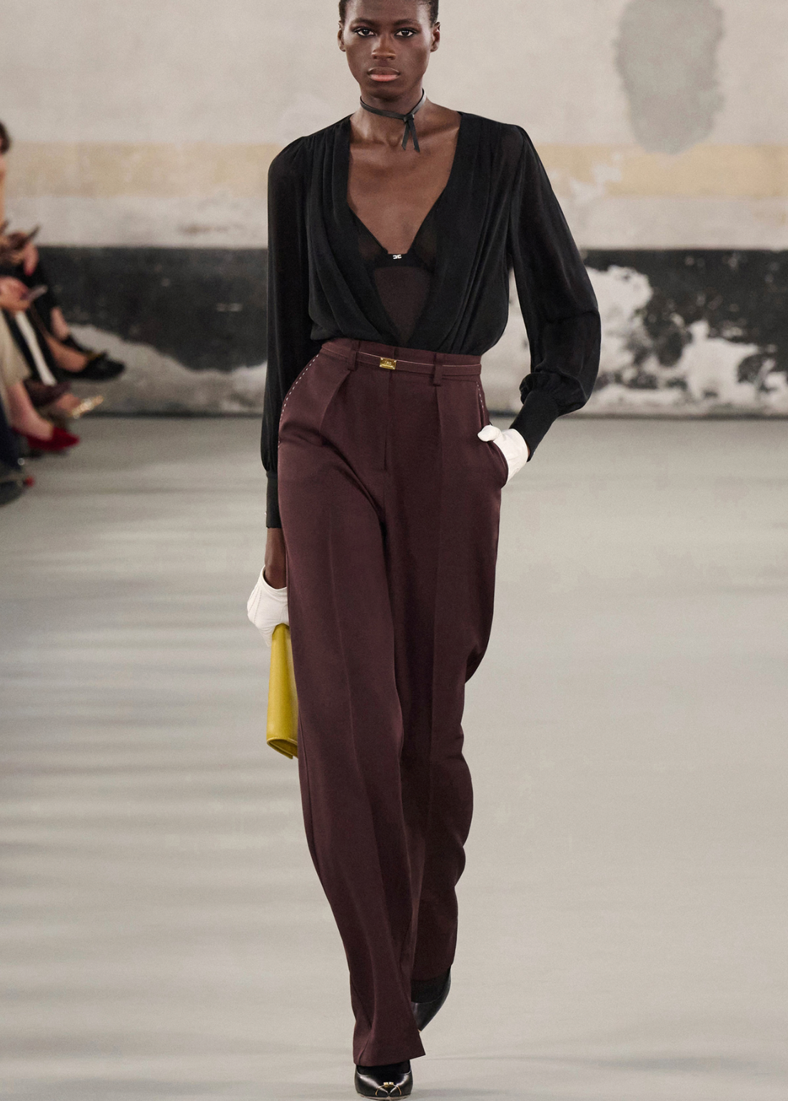 Twill Trouser with Contrast Topstitching