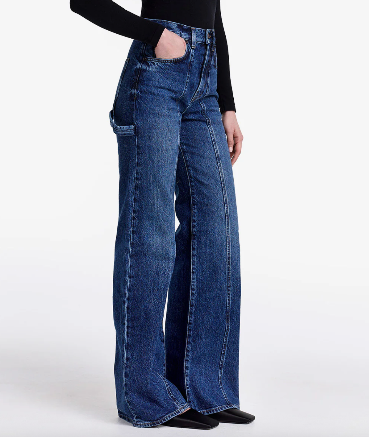 Dove Carpenter High Rise Wide Leg Jean