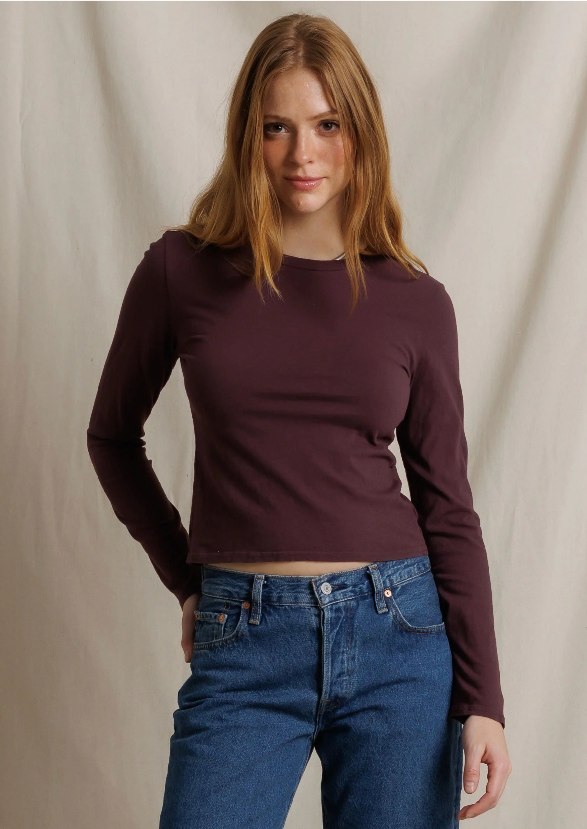 Jamie Recycled Cotton Long Sleeve