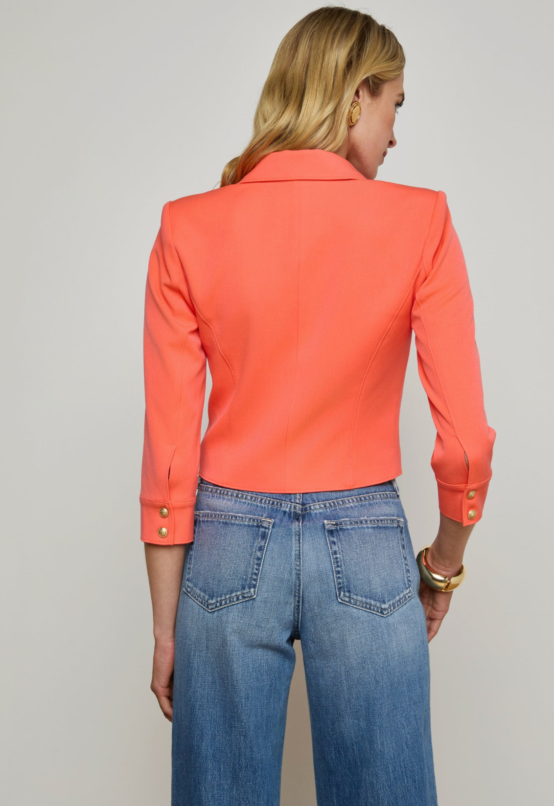 Kumi Cropped Fitted Jacket Kumi Cropped Fitted Jacket