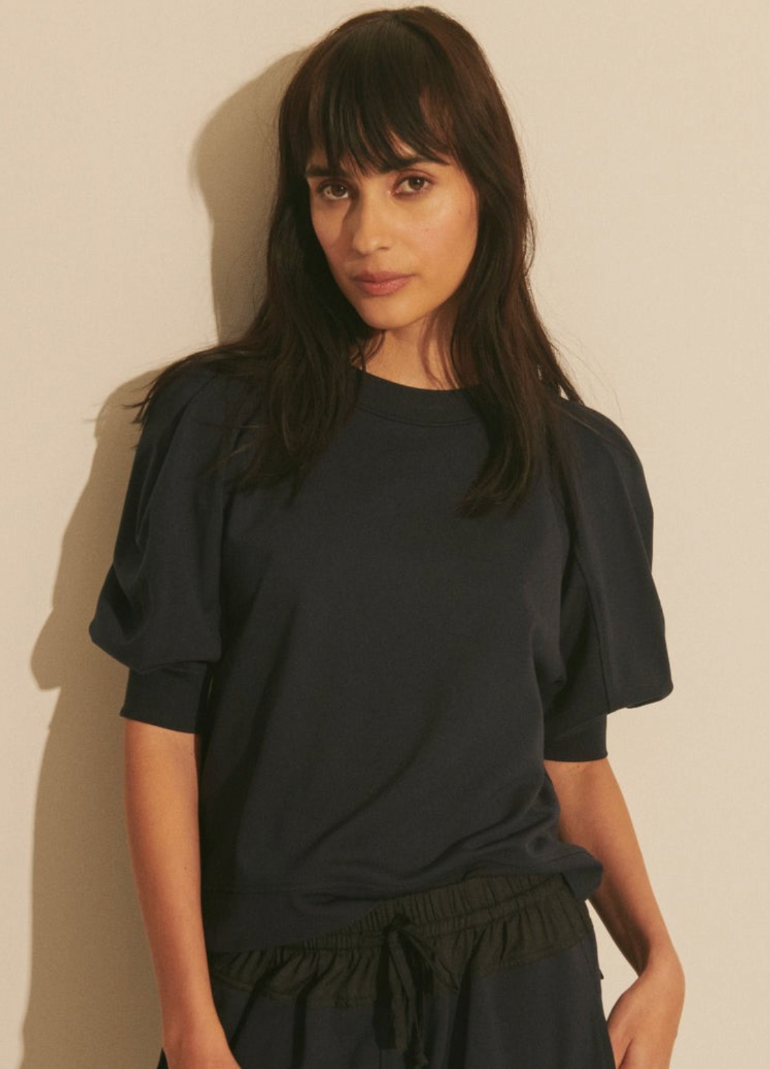 Prisilla Solid Double Jersey Top