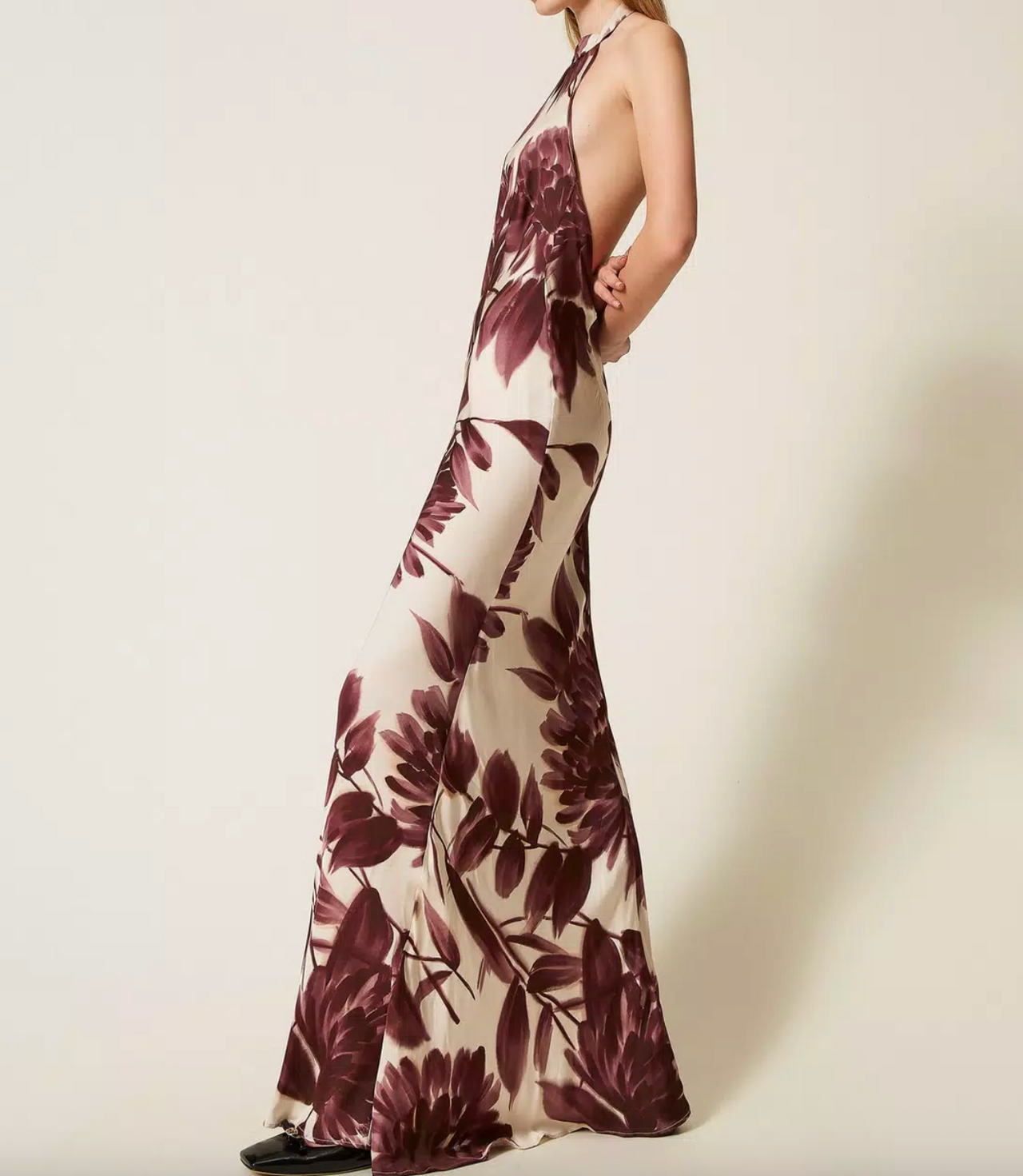 Floral Halter Gown
